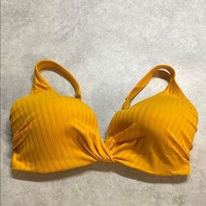 Shade & Shore Womens Bathing Suit Top Orange Size 38 DD